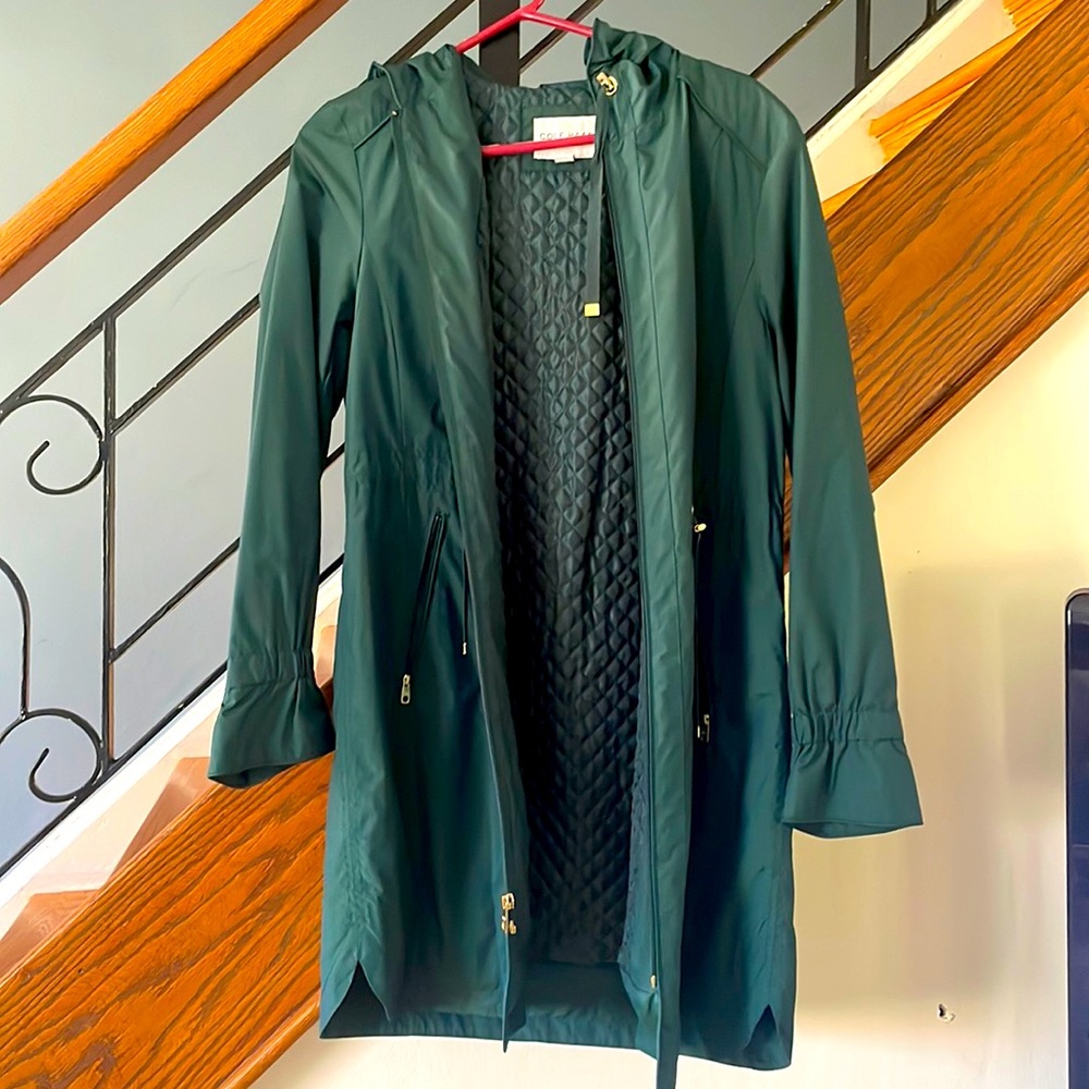 Cole Haan rain coat